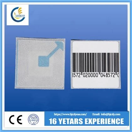 Eas 8.2mhz 4x4cm Rf Sticker For Supermarket
